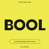 Bauhaus Bool—Playful sans-serif font, bold with fun alts