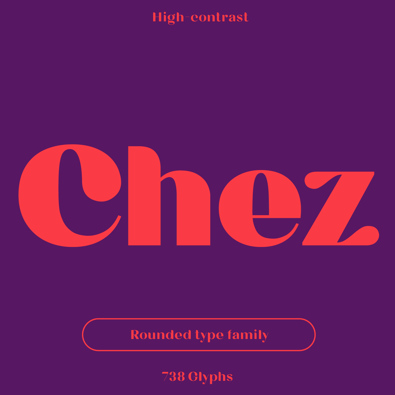 Bauhaus Chez—Rounded serif font, warm & high-contrast