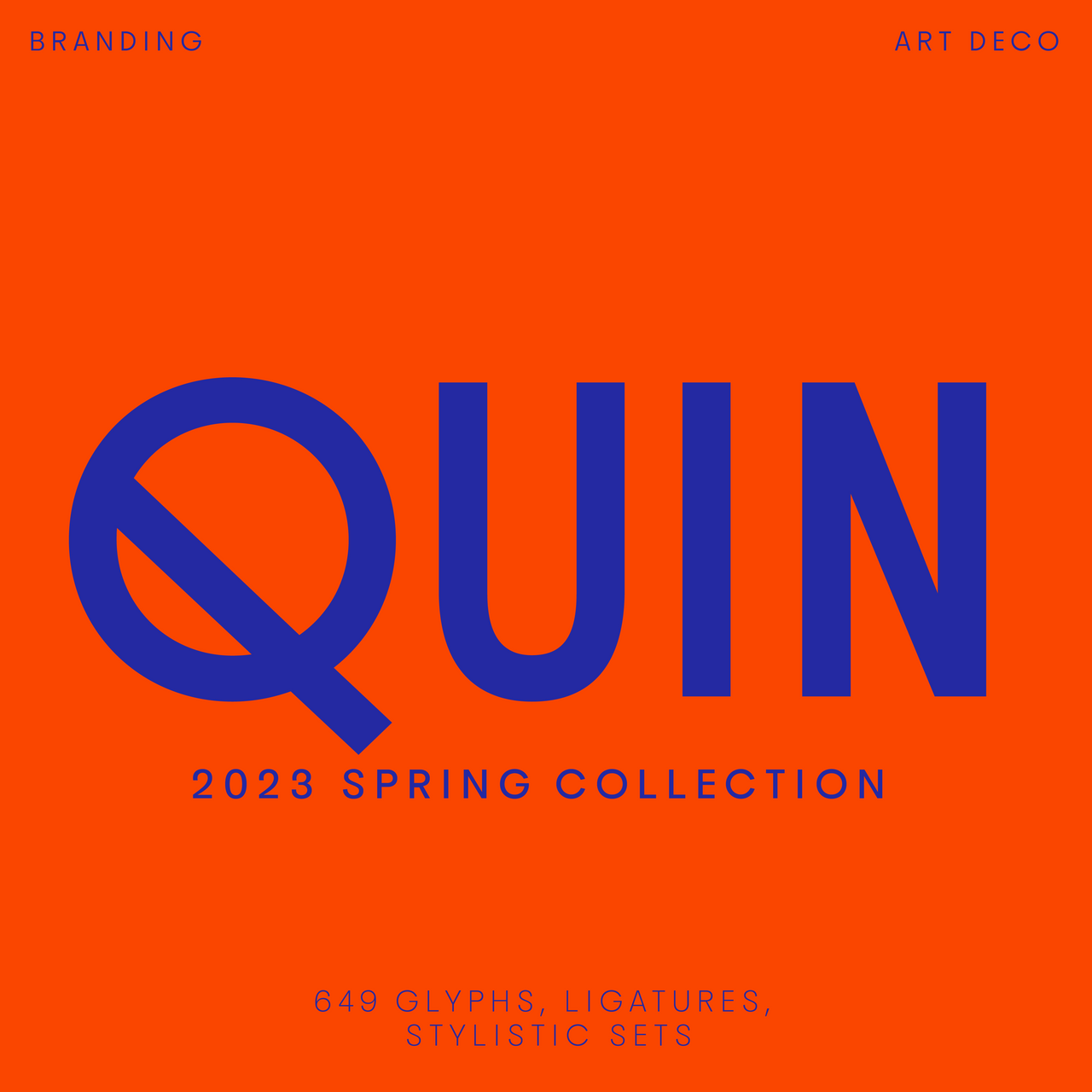 Quin—’20s sans-serif font in Art Deco style