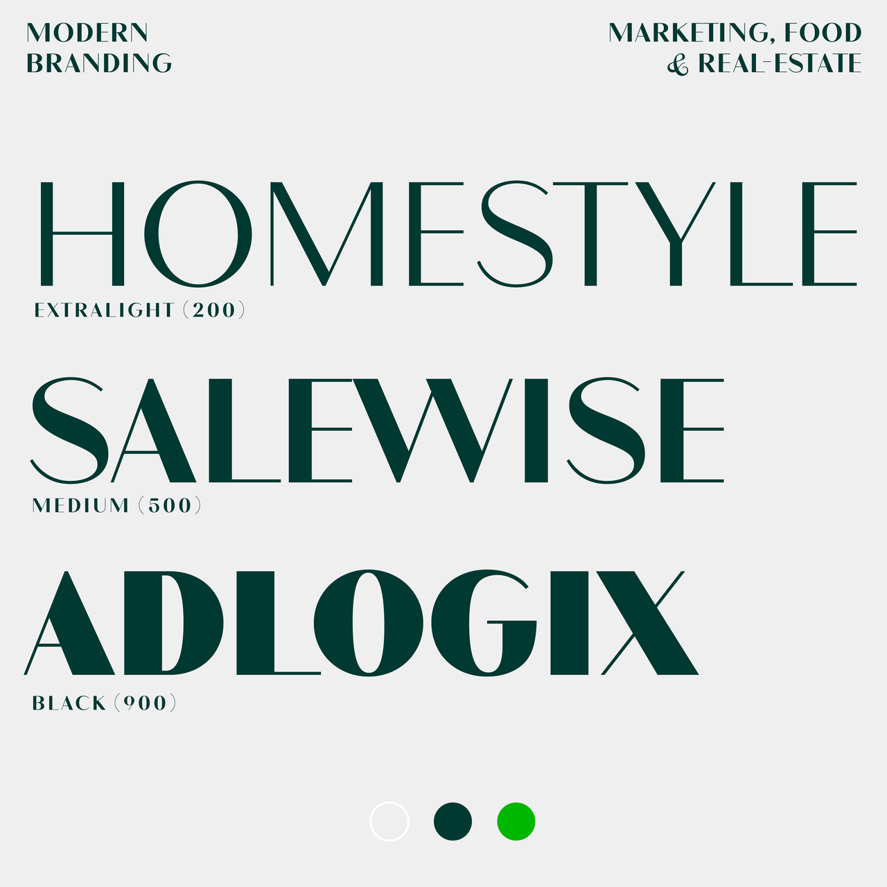 Roma—Sans-serif contrast typeface