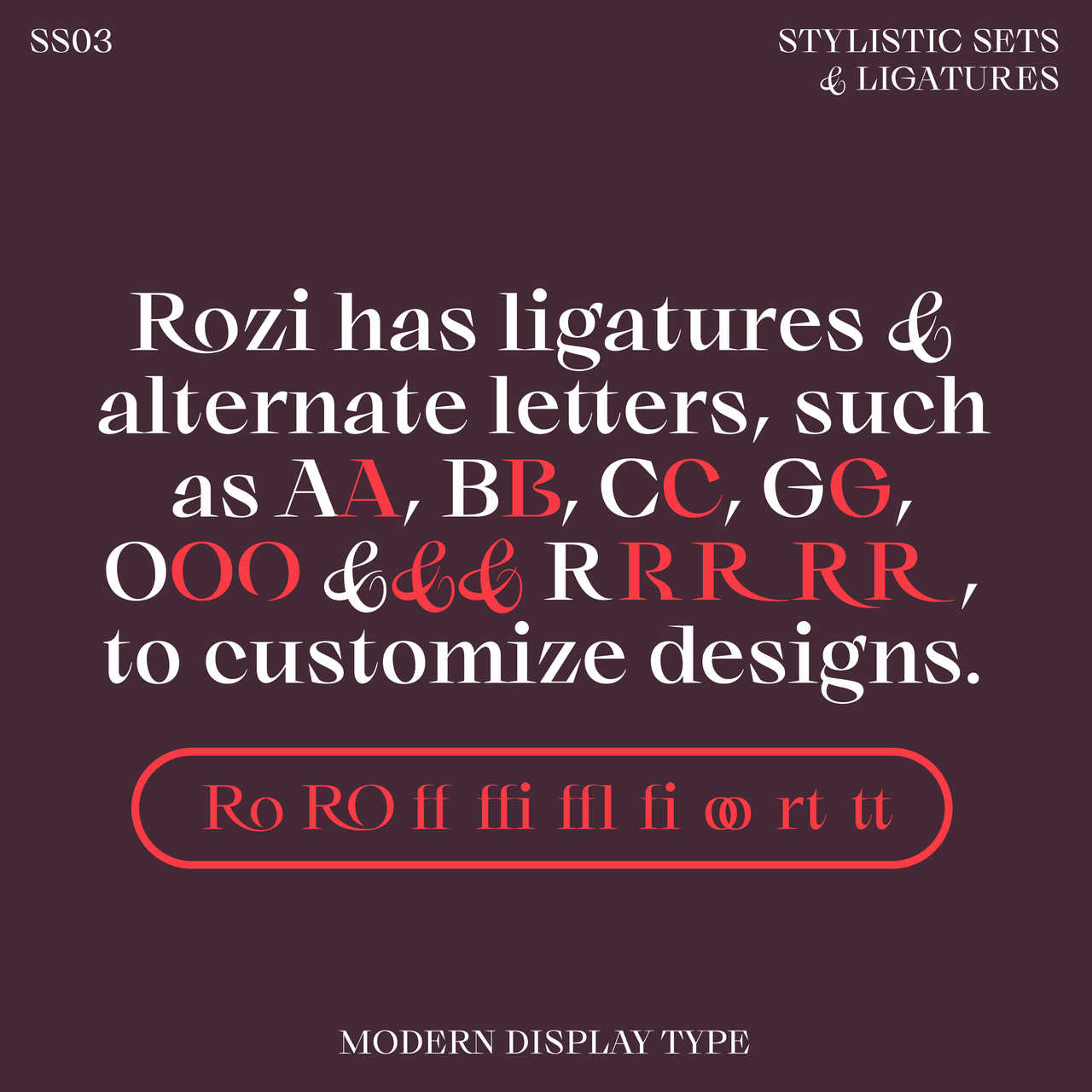 Rozi—Strong, unique serif font for elegance