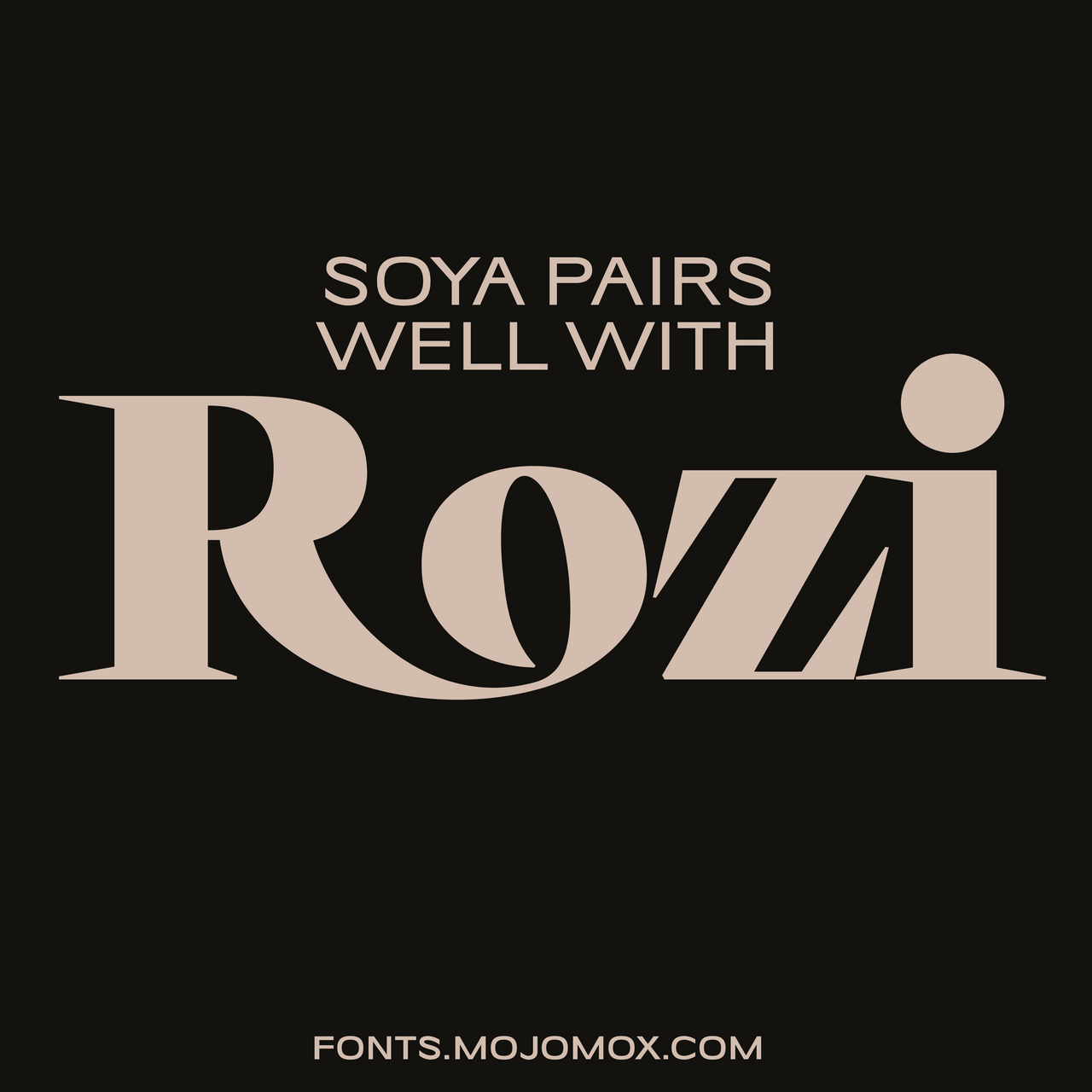 Soya—Chic, trendy font for modern food and fashion